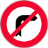 Vorschriftszeichen "Einbiegen nach rechts verboten"